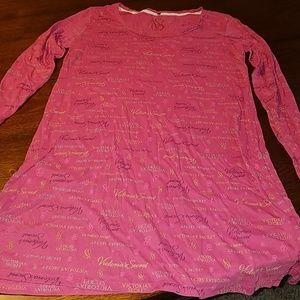 Victoria's Secret long sleeve night shirt